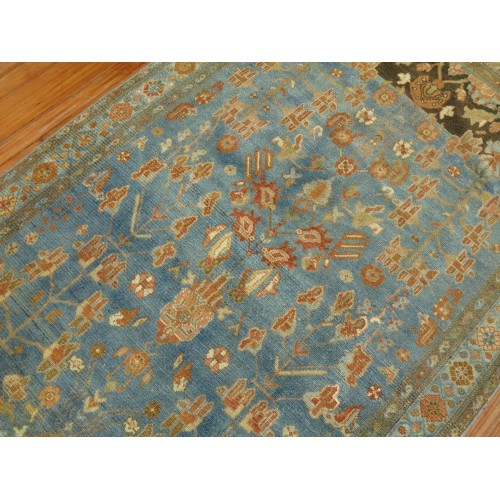 Abrash Blue Antique Persian Malayer No. j1113