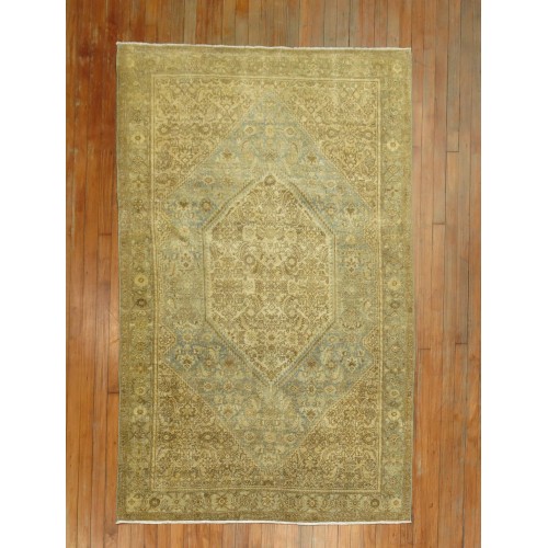 Blue and Gold Persian Malayer Rug No. j1312