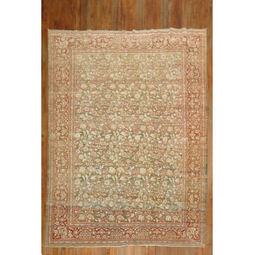 Persian Tabriz Brown Room Size Rug No. j1754