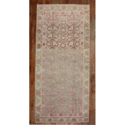 Celadon Pink Khotan Rug No. j2103