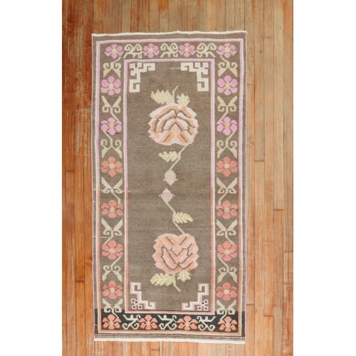 Floral Vintage Tibetan Rug No. j2381