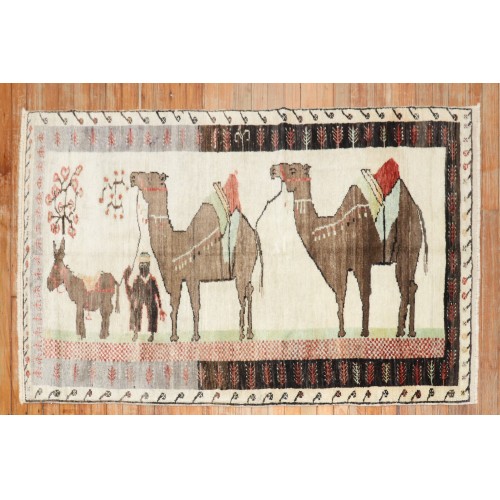 Vintage Turkish Camel Donkey Rug No. j2755