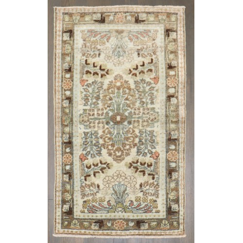 Antique Persian Hamedan Small Powder Room Rug No. j2941