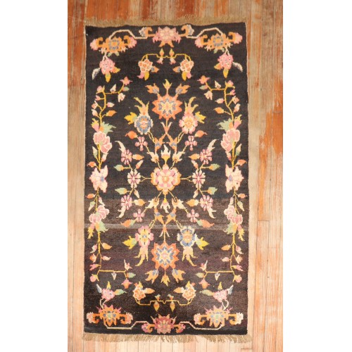 Vintage Floral Tibetan Rug No. j3091