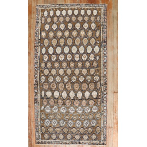 Brown Persian Decorative Serab Rug No. j3131