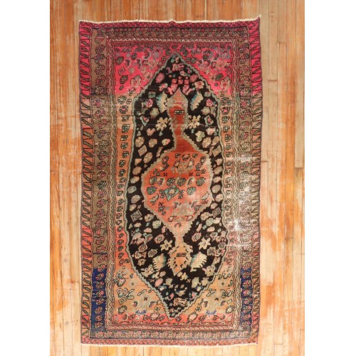 Wonky Persian Accent Rug No. j3167