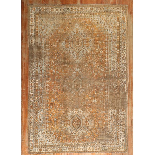 Persian Shiraz Tribal Distressed Rug No. j3171