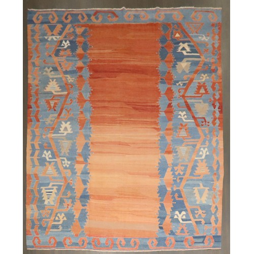 Antique Open Field Turkish Flatweave No. j3175