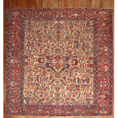 Square Antique Persian Bakhtiari Rug No. j3307