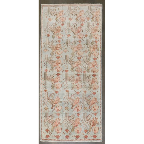Senneh Kurd Small Floral Rug No. j3523