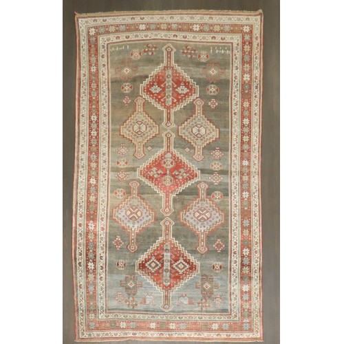 Geometric Persian Kurdish Rug No. j3580