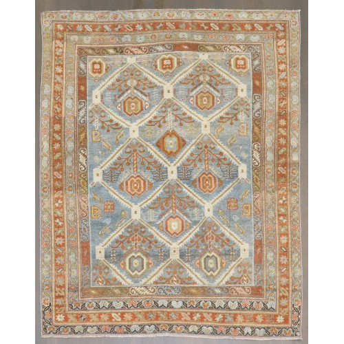 Tribal Afshar Square Small Rug No. j3659