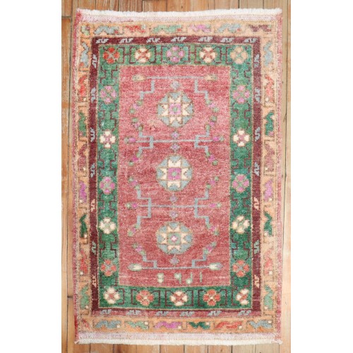 Pink Anatolian Mini rug No. j3836