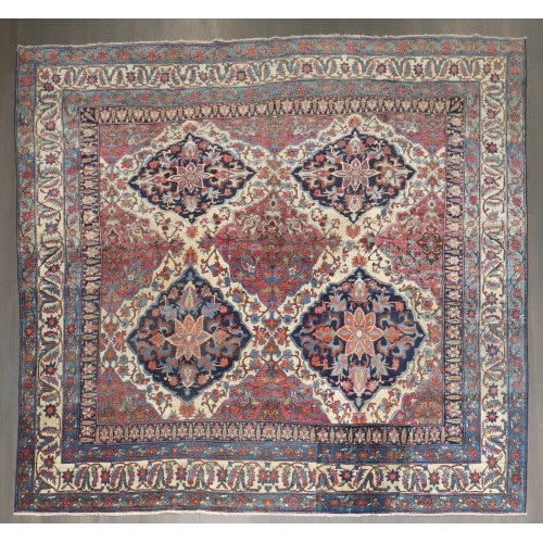 Lavar Kerman Large Scale Square Rug No. j3842