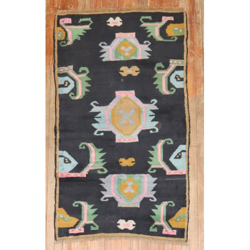 Floral Tibetan Deco Rug No. j3893