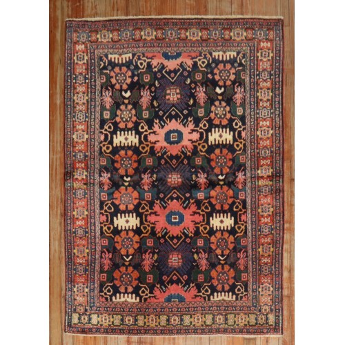 Navy Persian Senneh Antique Rug No. j3974