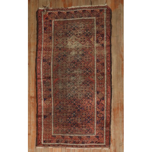 Distressed 19th Century Balouch Rug No. j3987