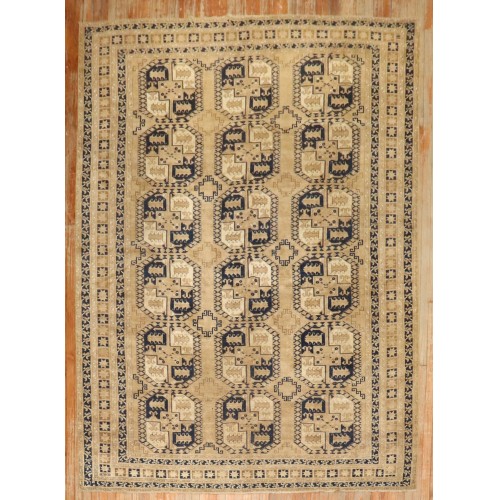 Camel Navy Afghan Ersari Rug No. j3999