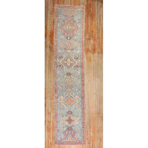 Blue Antique Oushak Runner No. j4003