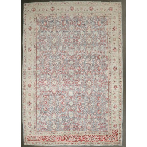 Blue Red Accent Tabriz Room Rug No. j4097