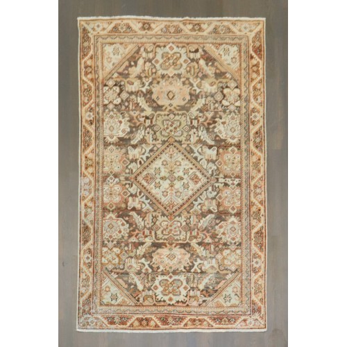 Antique Persian Mahal Accent Rug No. j4121