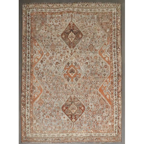 Tribal Antique Persian Shiraz Rug No. j4122