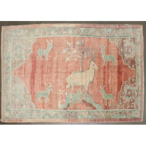 Turkish Pictorial Goat Shephard Rug No. j4133