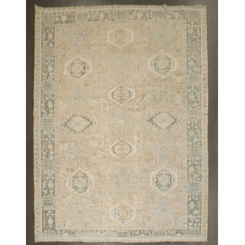 Antique Persian Neutral Karadja Heriz Rug No. j4144