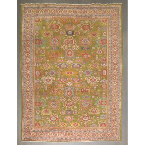 Green Antique Persian Sultanabad Rug No. j4155