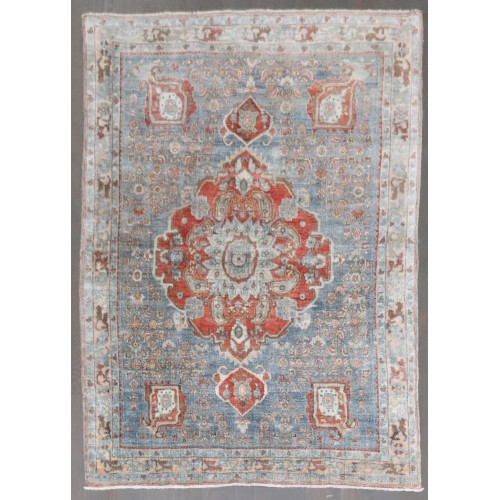 Medallion Persian Bidjar Scatter Rug No. j4161