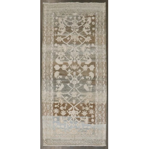 Antique Persian Malayer Abrash Short Runner No. j4173