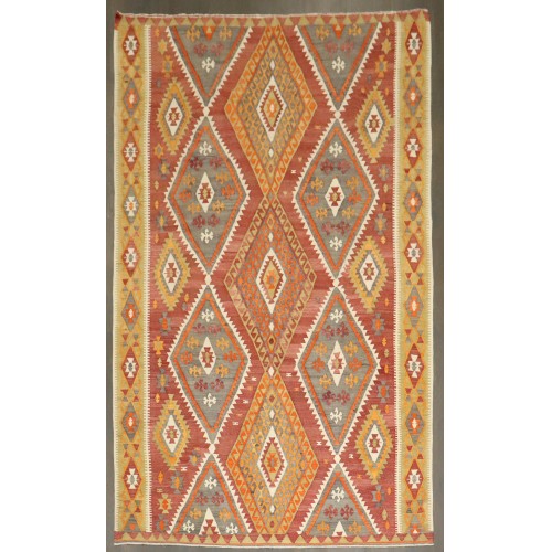 Geometric Kilim Carpet No. j4195