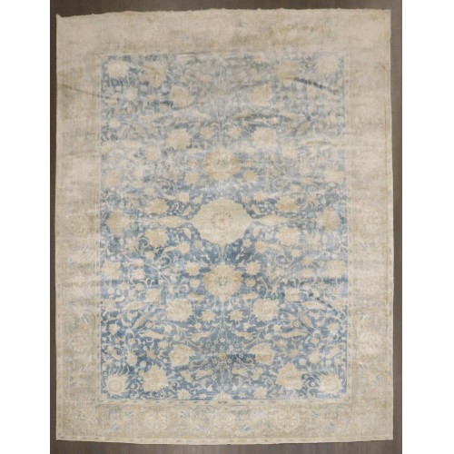 Blue Indian Larestan Small Animal Motif Rug No. j4197