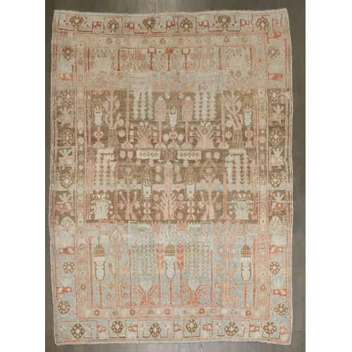 Tree of Life Antique Malayer Accent Rug No. j4206