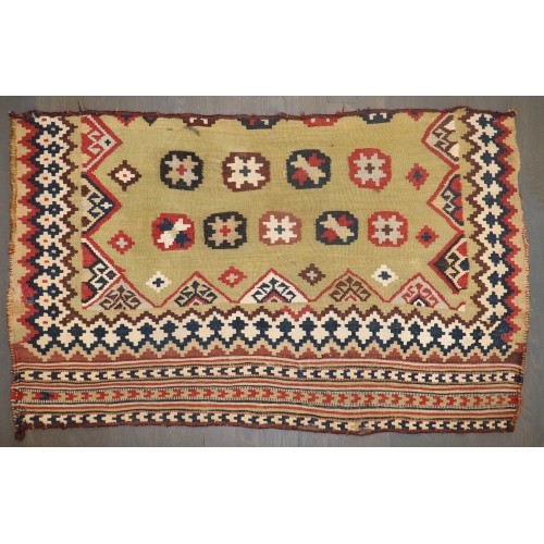 19th Century Persian Kilim Fragment  No. j4212