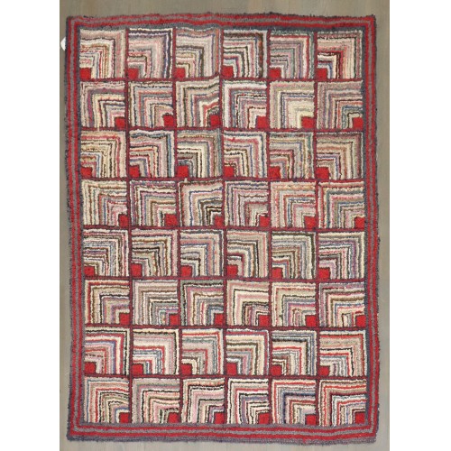 American Hooked Accent Rug No. j4218