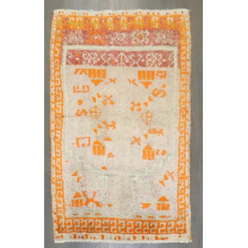 Antique Small Oushak Rug No. j4227