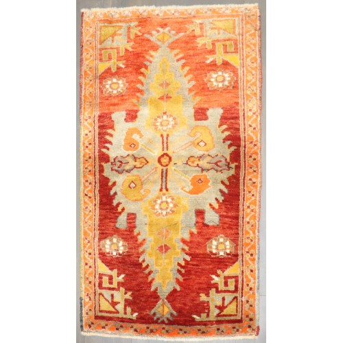 Red Antique Turkish Sivas Small Rug No. j4236