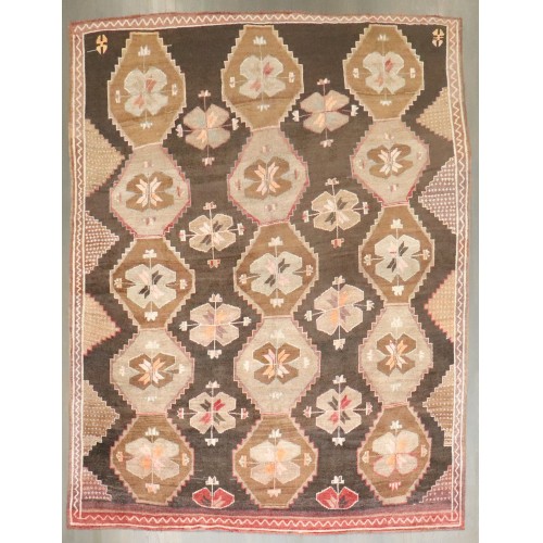 Brown Geometric Turkish Kars No. j4242