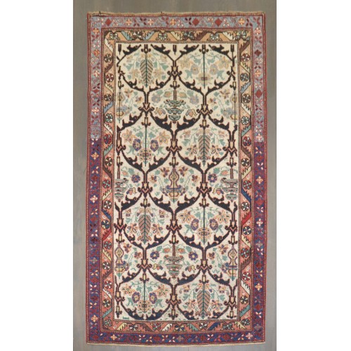 Ivory Antique Persian Bakhtiari Rug No. j4253