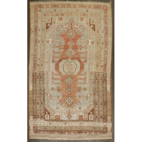 Beautiful Northwest Persian Serab Geometric Accent Rug No. j4263