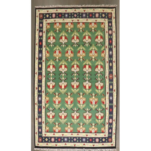 Green Besserabian Kilim No. j4276