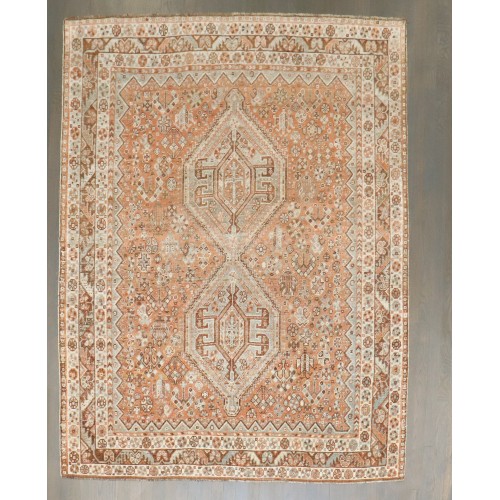 Persian Shiraz Square Antique Rug No. j4283