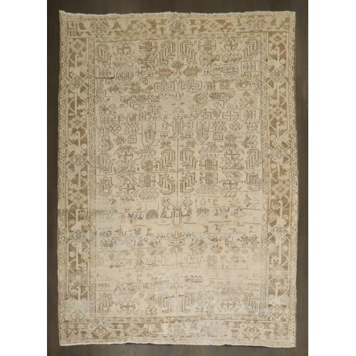 Neutral Antique Washed Persian Heriz No. j4293