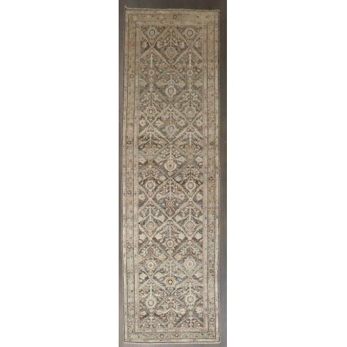 Wide Antique Persian Mahal Runner No. j4357