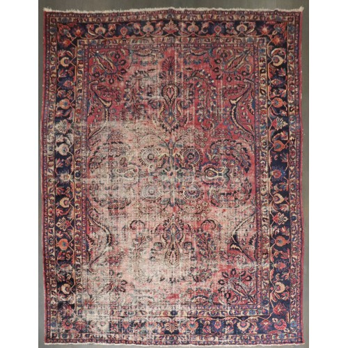 Worn Traditional Persian Rug No. j4359