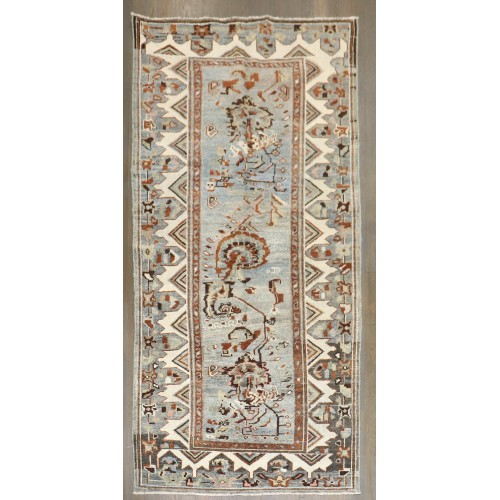 Blue Small Antique Persian Malayer No. j4407