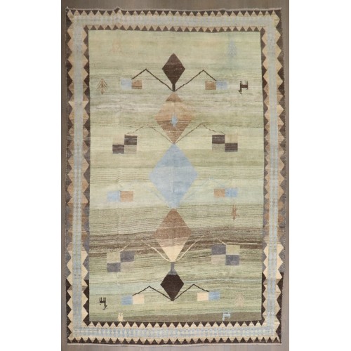 Geometric Persian Gabbeh Carpet No. j4473