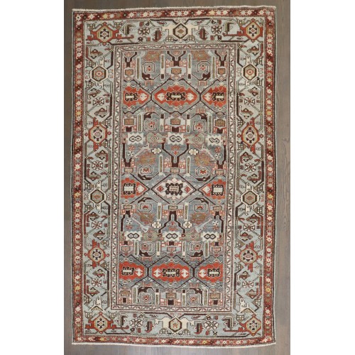 Antique Persian Malayer Accent Rug No. j4515