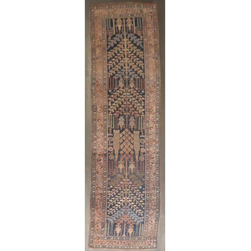 Persian Worn Tree Design Bidjar Antique Rug No. j4518